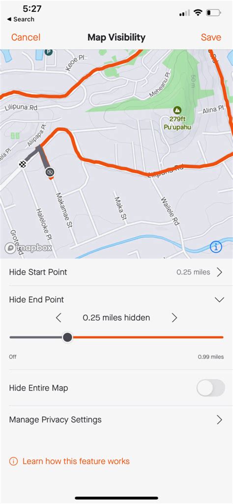 how to hide strava view.